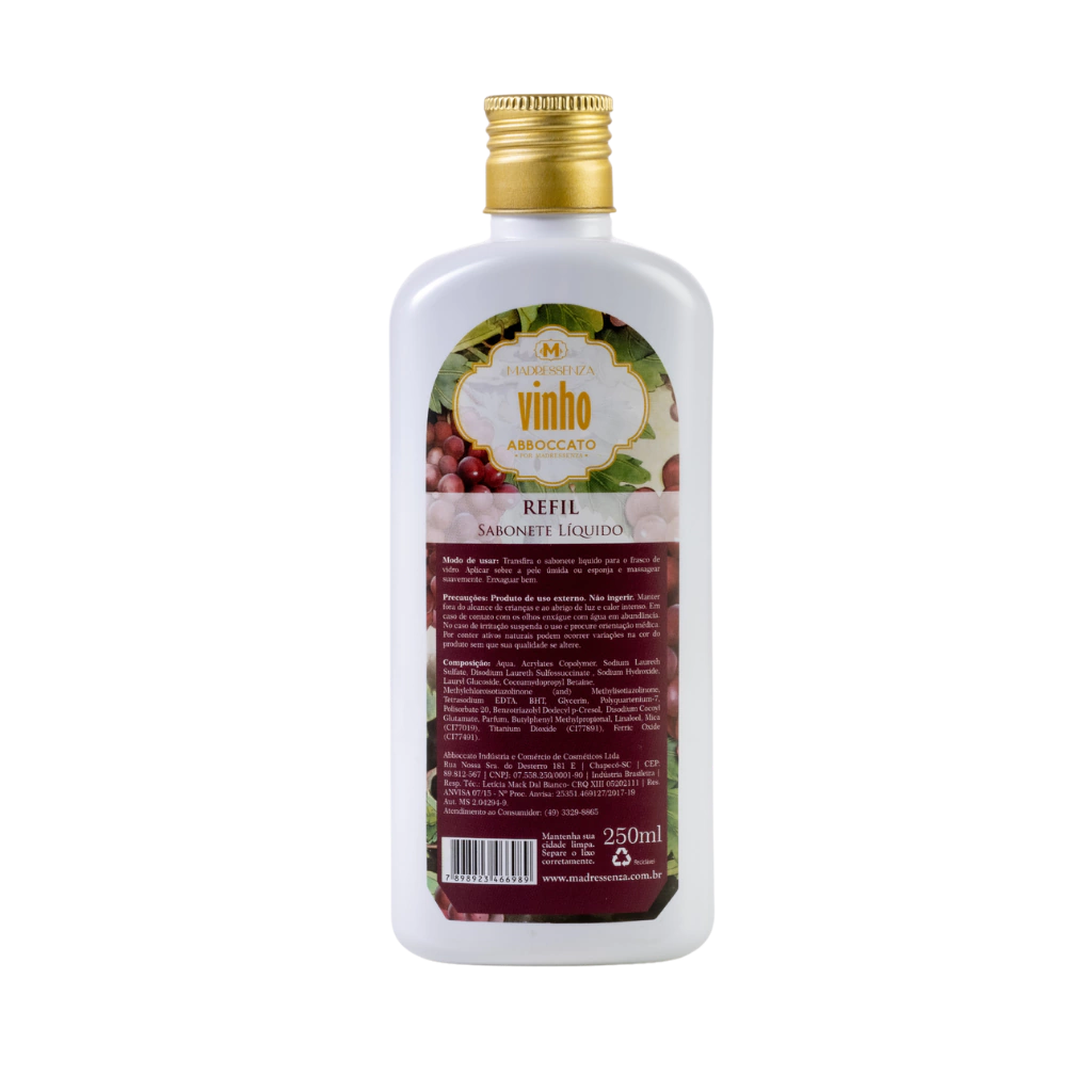 Refil Sabonete Líquido Vinho - 250ml